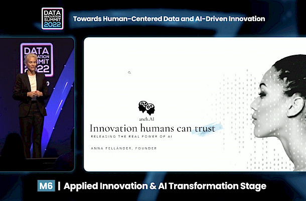 Data Innovation Summit 2022- Anna Felländer speaking about responsible AI