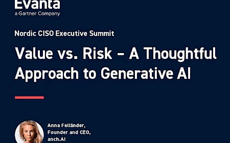 Nordic CISO Executive Summit. Value vs. Risk – A Thoughtful Approach to Generative AI