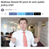 Mathias Strand till anch.AI som public policy-chef
