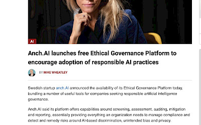 Anch.AI launches free Ethical Governance Platform to encourage adoption of responsible AI practices