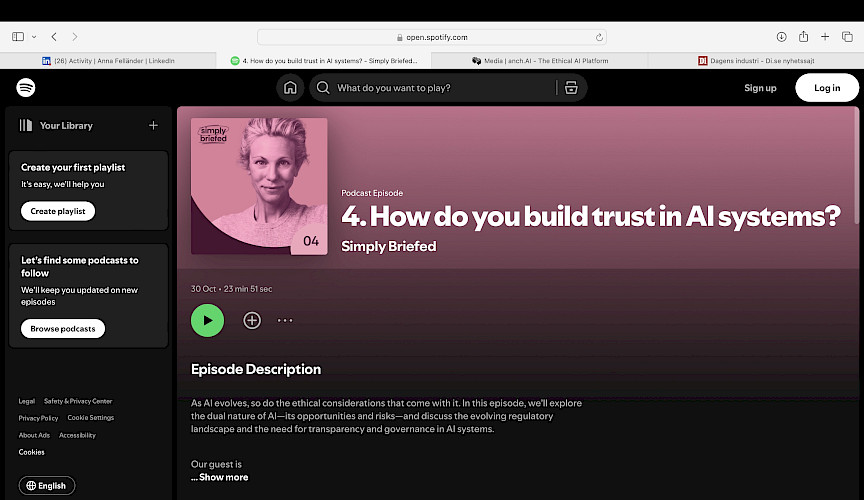 Simply Briefed Podcast - How do we build trust in AI systems?