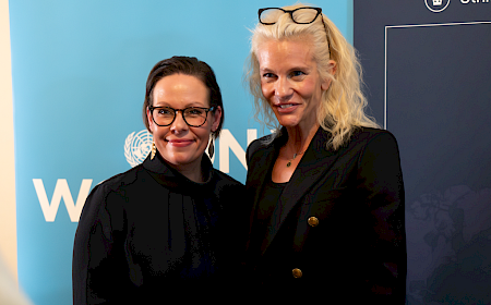 Meeting the Swedish Minister of Foreign Affairs discussion AI and Gender Equality