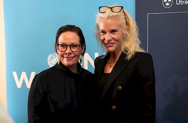 Meeting the Swedish Minister of Foreign Affairs discussion AI and Gender Equality